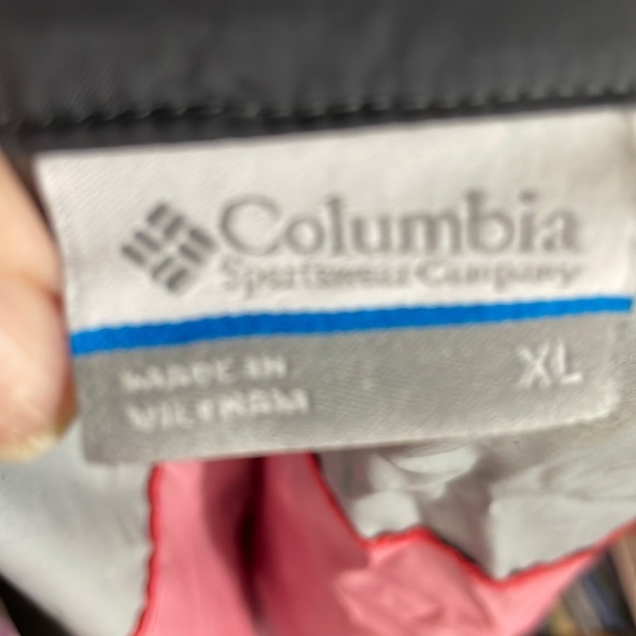Columbia red and Charcoal gray windbreaker or rain jacket men size XL - Picture 4 of 7